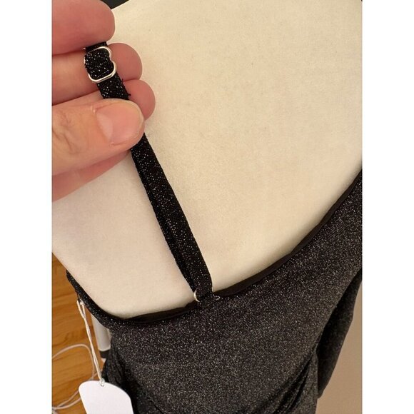 REVOLVE Song of Style NWT Wilbur Midi Dress in Black Metallic Size Medium - Picture 8 of 13